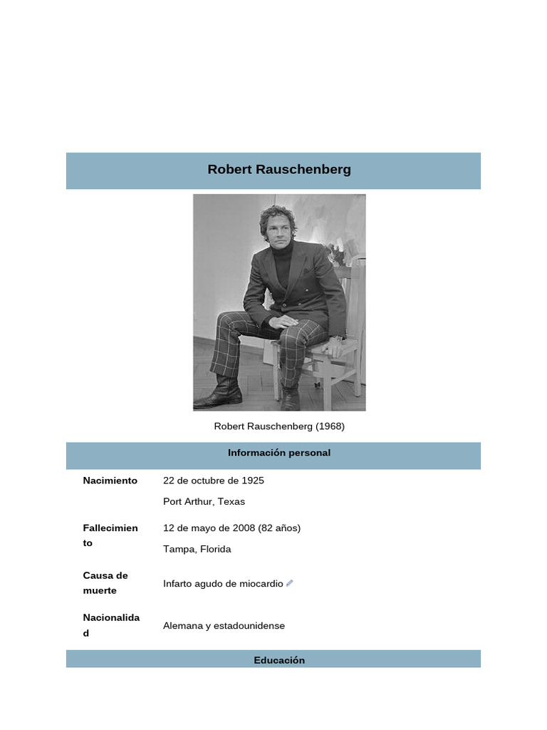 Robert Rauschenberg | PDF