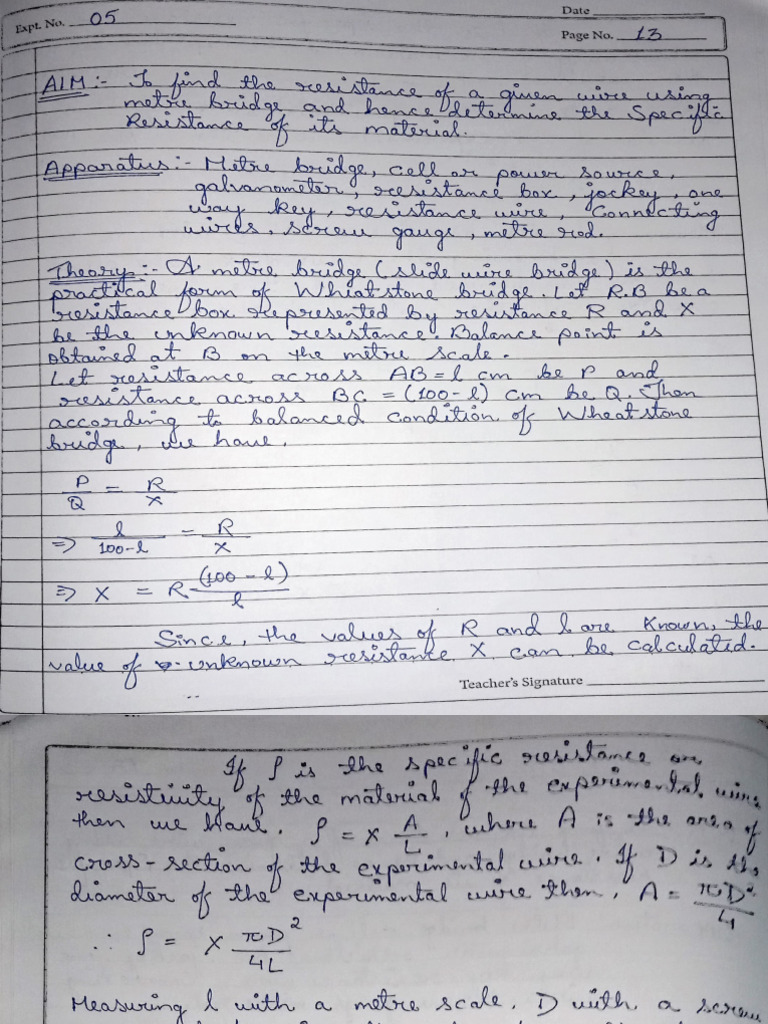 5th Practical (Physics) | PDF