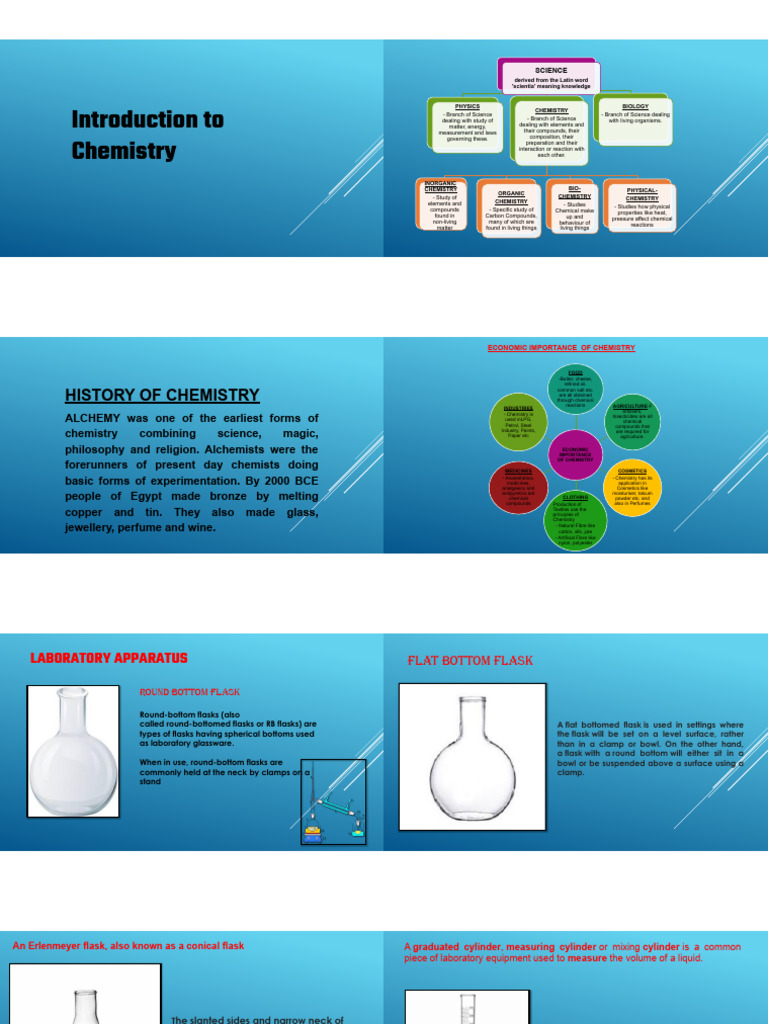 Overview of Chemistry and Lab Equipment | PDF | Chemistry | Physical ...