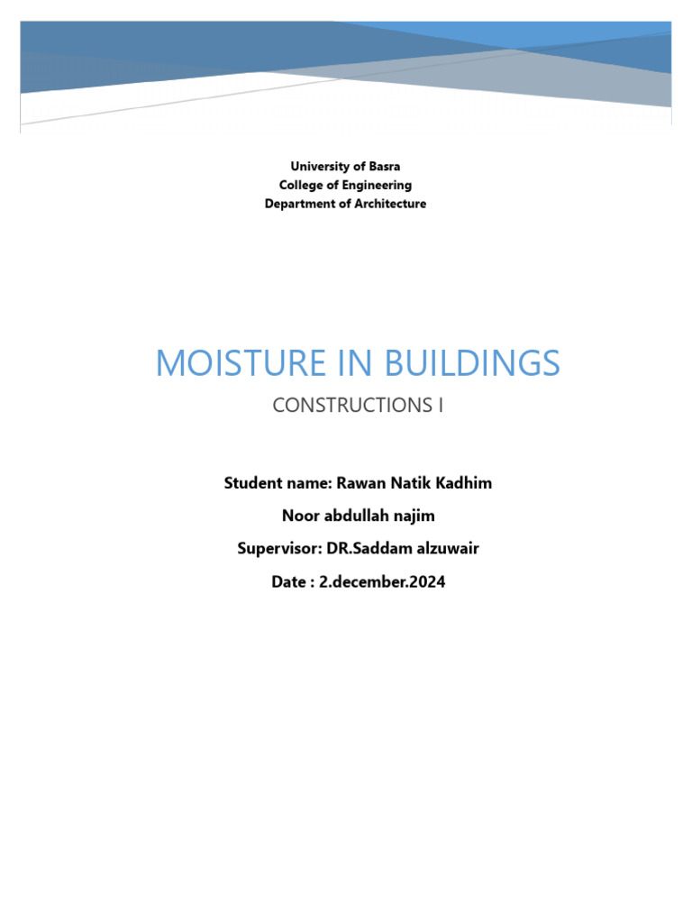 A closer look at Moisture Management Techniques For Improved Structure Longevity