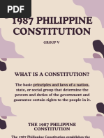 1987 Philippine Constitution Overview | PDF | Governance | Government