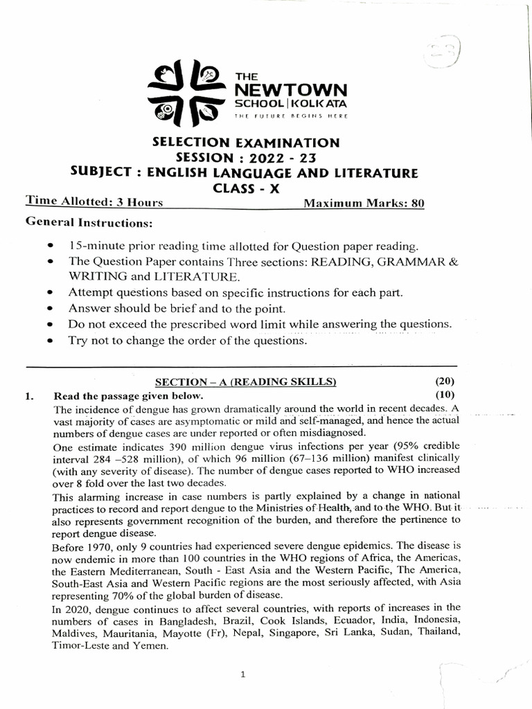 English Paper Selections | PDF