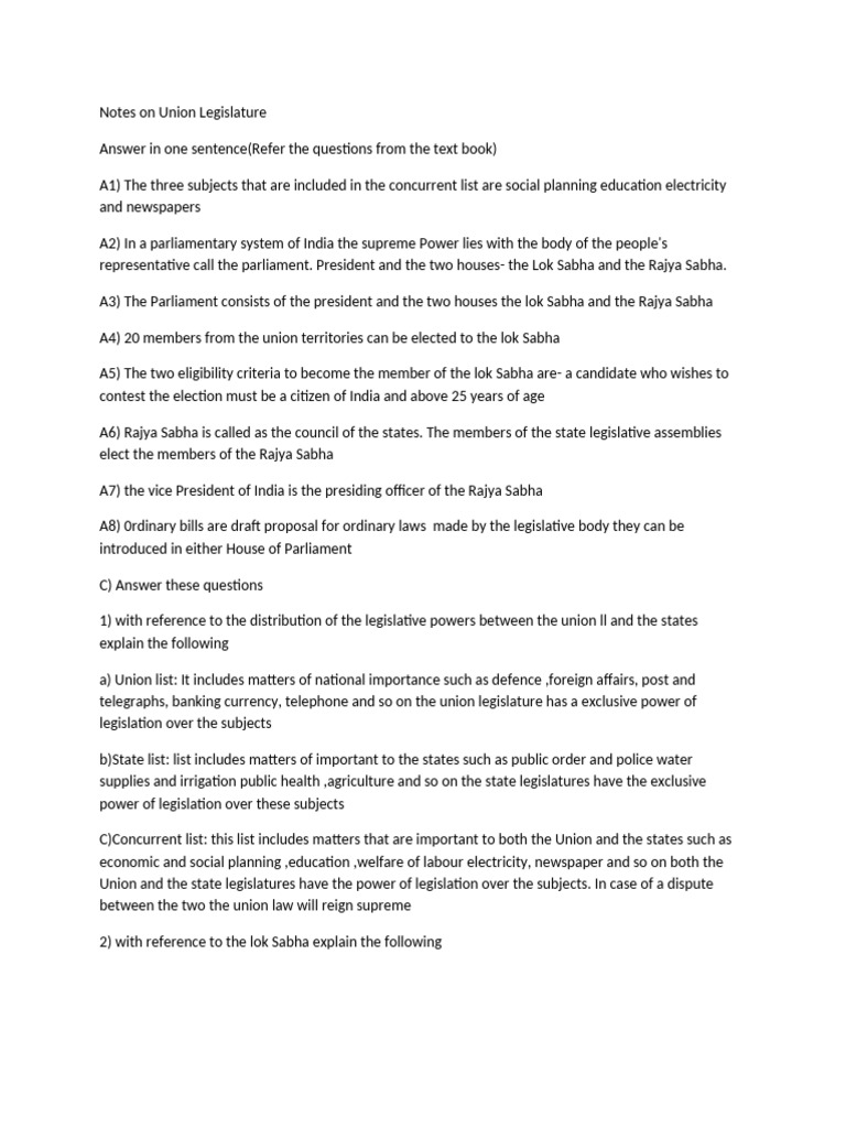 Notes On Union-WPS Office | PDF | Constitutional Law | Government ...