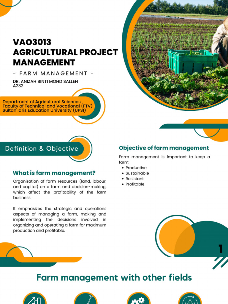 VAO3013 Farm Management | PDF