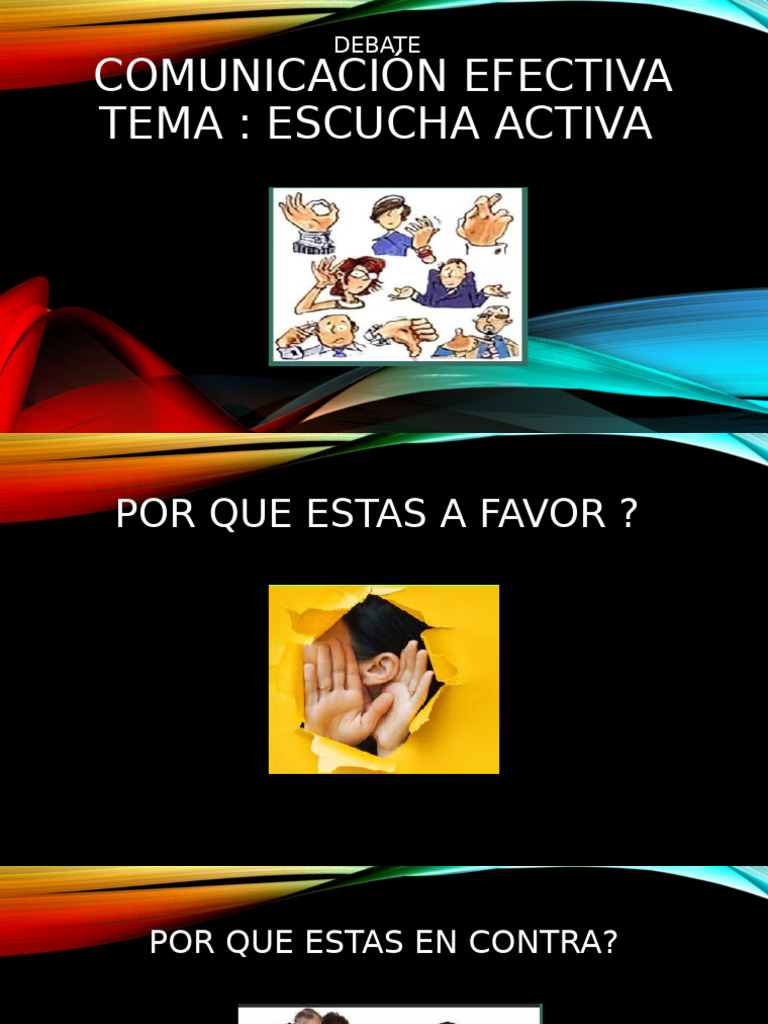 Comunicación Efectiva Pdf