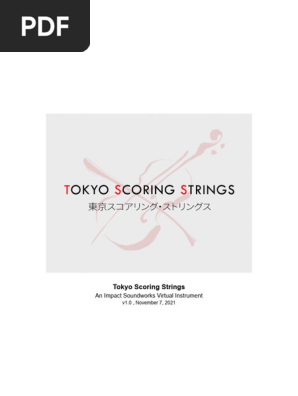 Tokyo Scoring Strings Overview | PDF | License | String Instruments