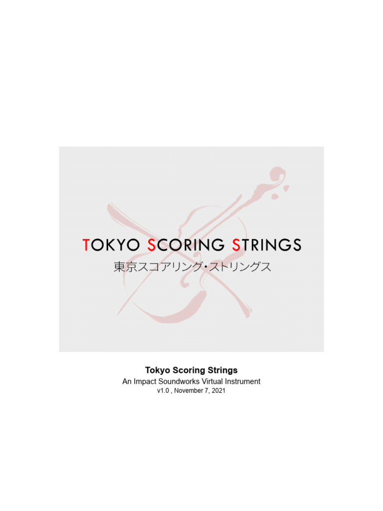 Tokyo Scoring Strings Library Guide | PDF | License | String