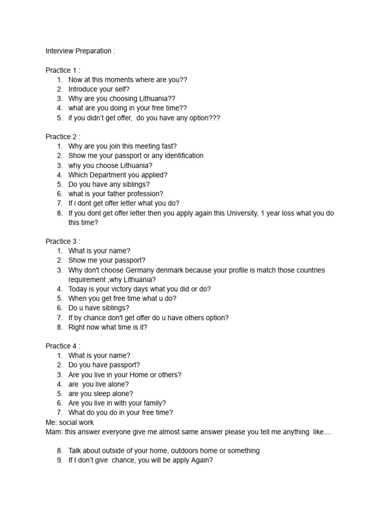 Interview Preparation Pdf