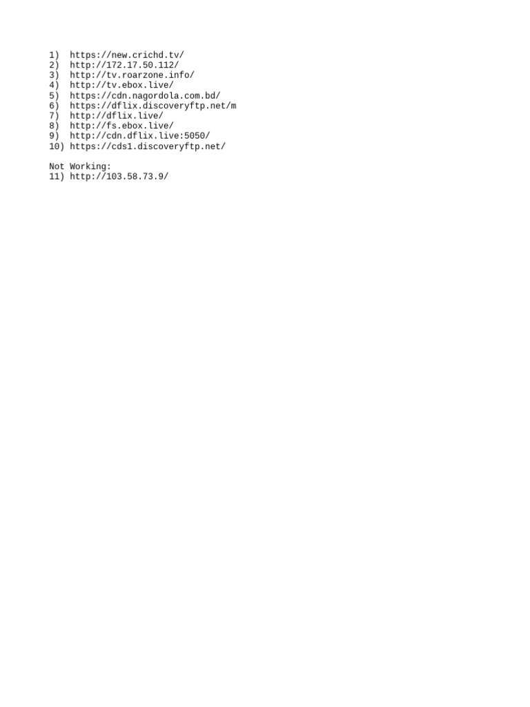 Dot Internet FTP Server Links | PDF