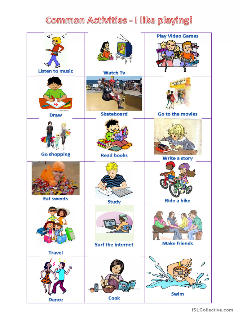 Common Activities - What Do You Like Doing | PDF
