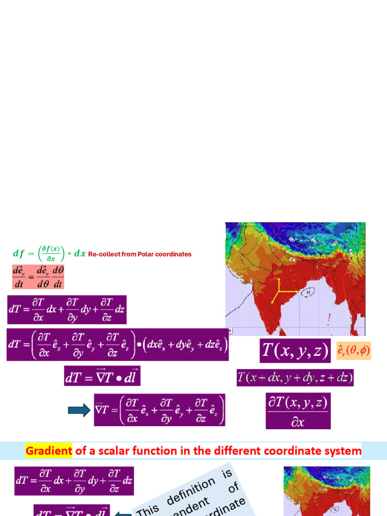 Gradient and Divergence in Coordinates | PDF | Divergence | Coordinate ...
