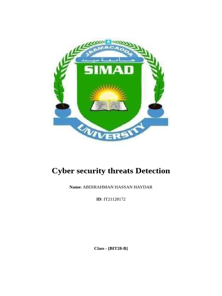 Cybersecurity Threat Detection System | PDF | Security | Computer Security