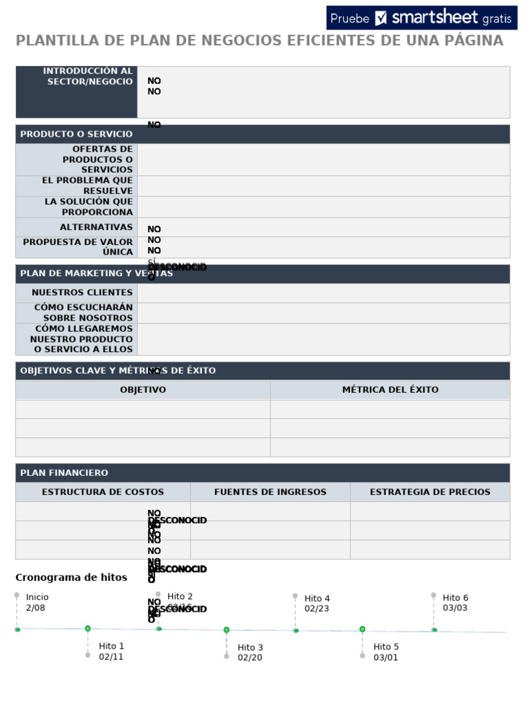 IC One Page Lean Business Plan 10787 WORD ES | PDF | Business | Economias