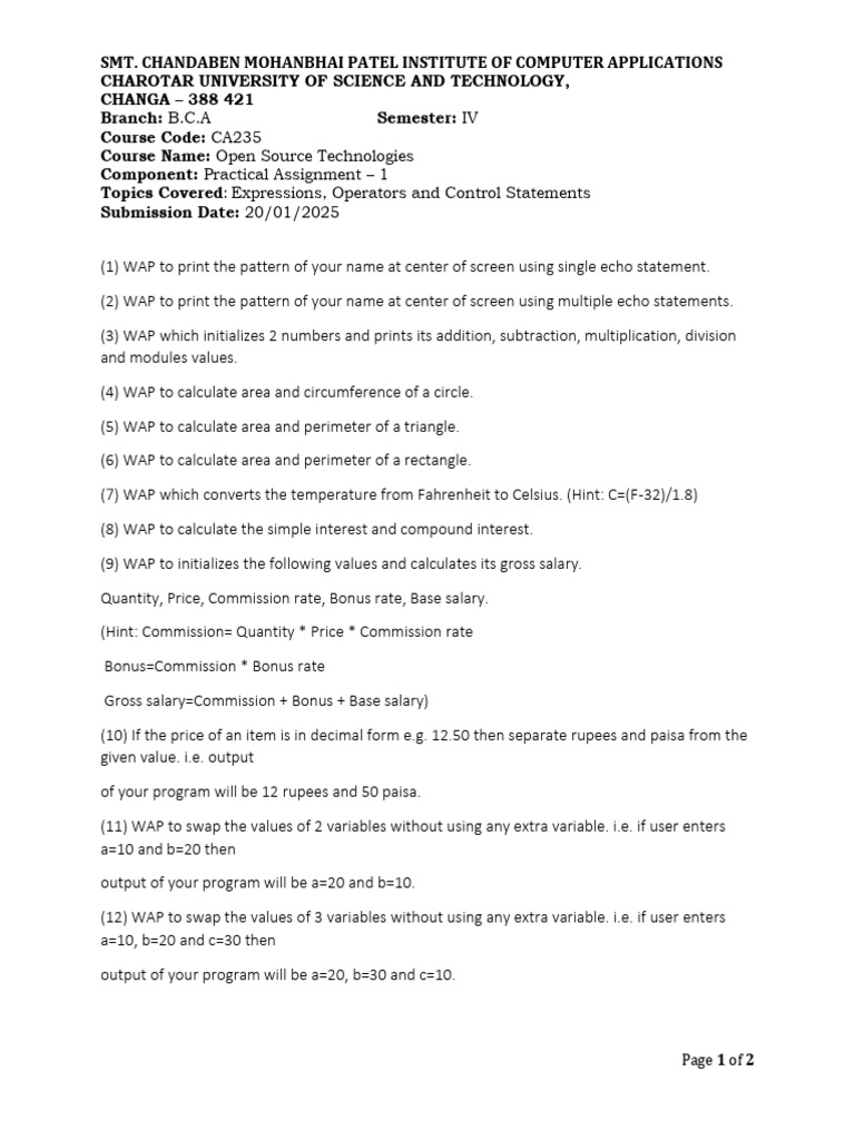 Assignment 1 Pdf Area Mathematics