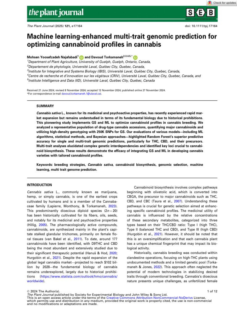 The Plant Journal - 2024 - Yoosefzadeh Najafabadi - Machine Learning ...