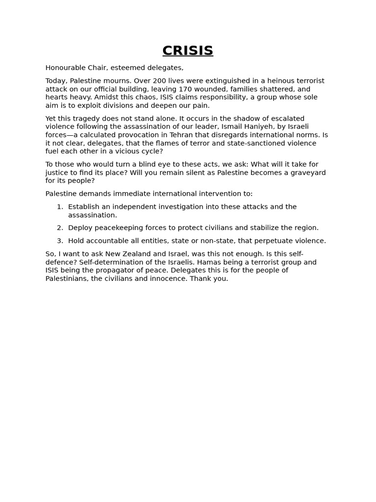 Palestine Calls For International Intervention Pdf