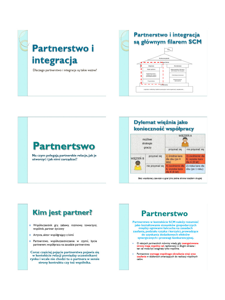 W7 - Partnerstwo I Integracja | PDF