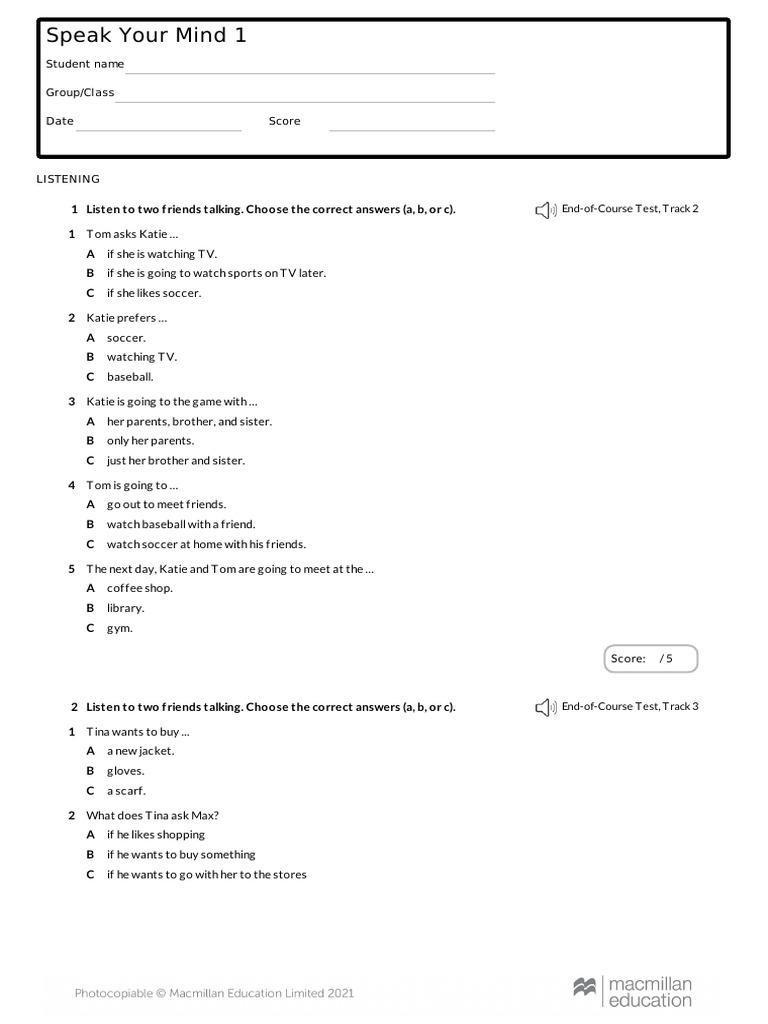 Sym 1 Steps 2 Progress Test 2 Pdf Cakes Foods