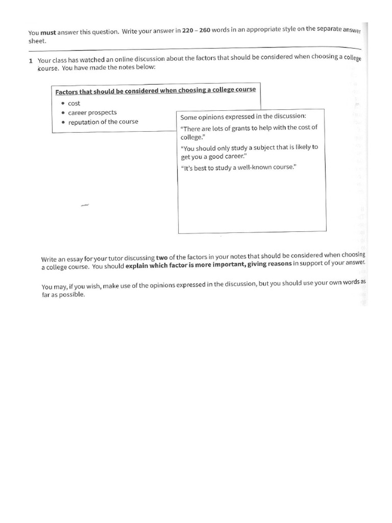 Jan 21th CAE Writing Part 1 Essay | PDF | Phrase | Argument