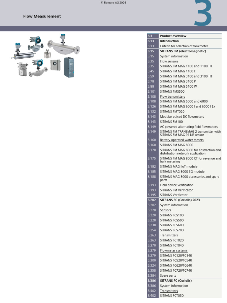 Siemens SITRANS Flowmeter Overview | PDF | Flow Measurement | Viscosity