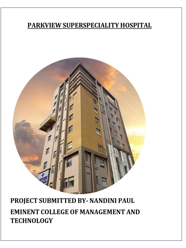 Parkview Hospital IPD Project Report | PDF | Patient | Hospital