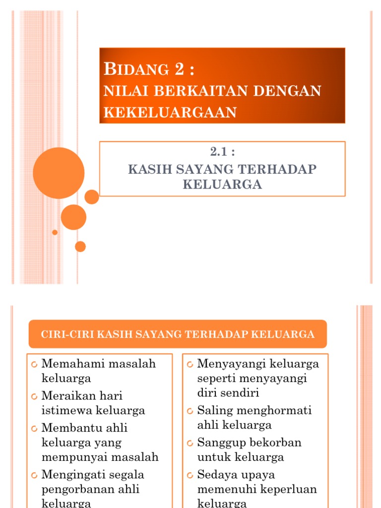2 1 Kasih Sayang Terhadap Keluarga Pdf