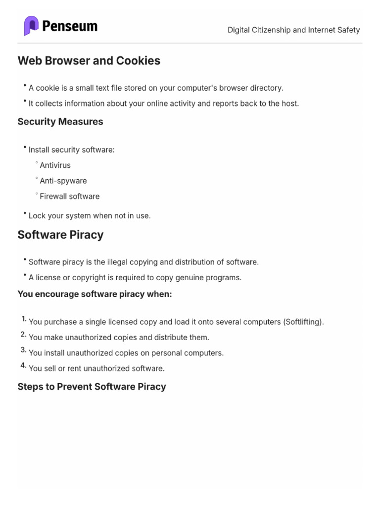 Digital Citizenship and Internet Safety | PDF