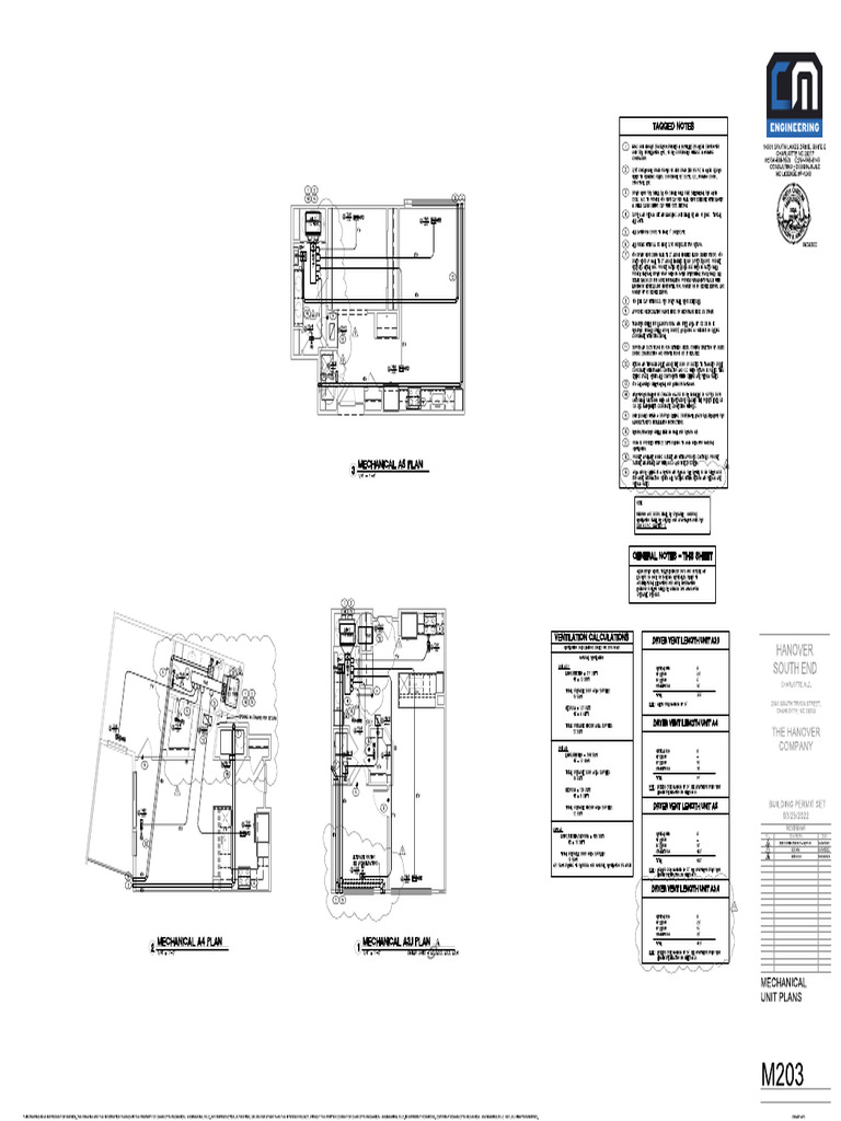 Mechanical Unit Plans M203 | PDF