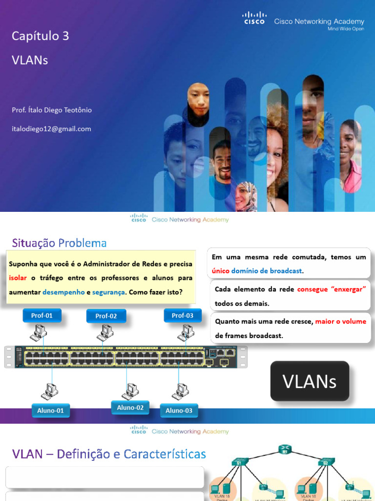 Segmentação de Rede com VLANs | PDF | Comutador de rede | Rede de ...