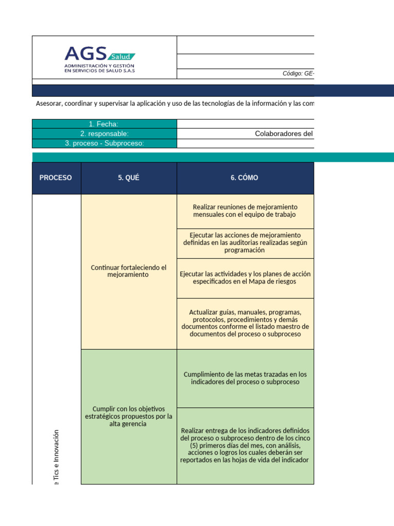 Plan de Acción TICS 2023 | PDF | Tecnologías de la información ...