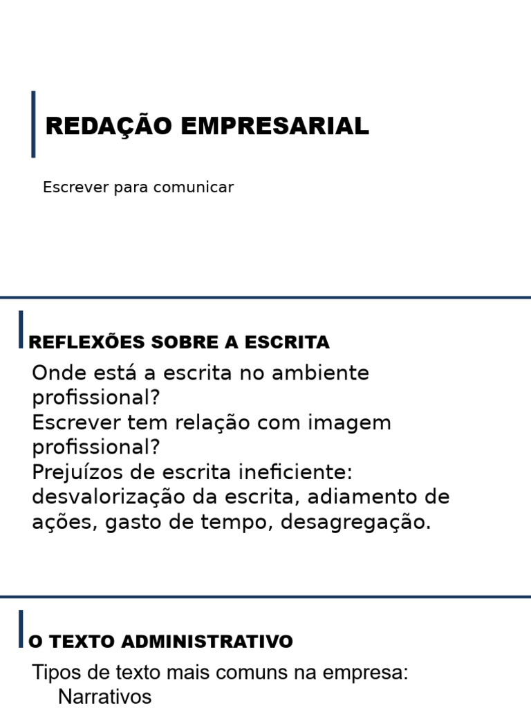 Redação Empresarial: Práticas e Exemplos | PDF | Tempo