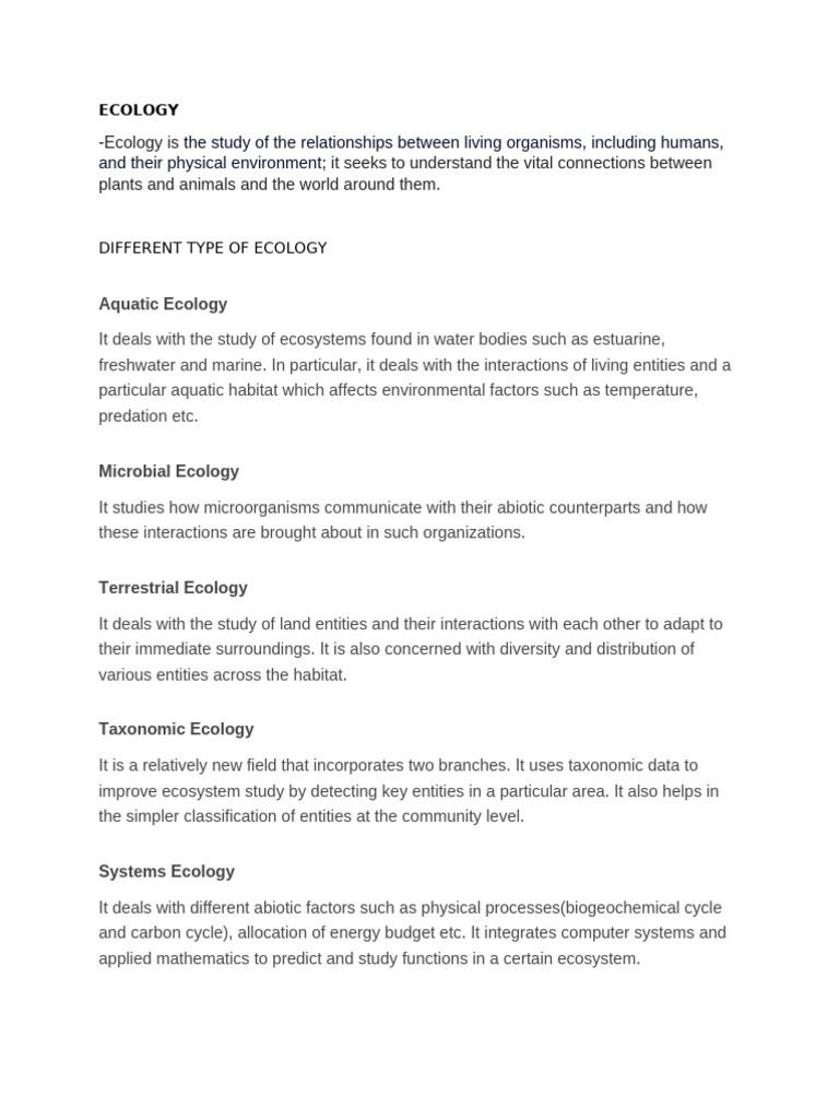 Environmental Science Pdf Ecology Ecosystem