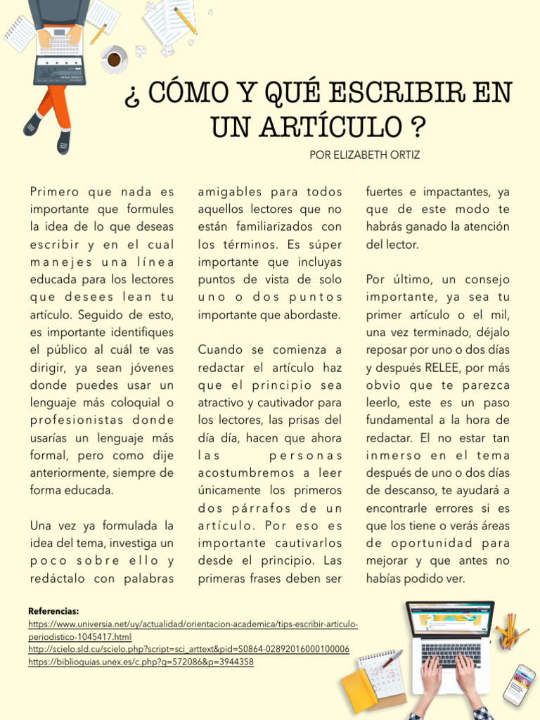Como Escribir Artículo | PDF