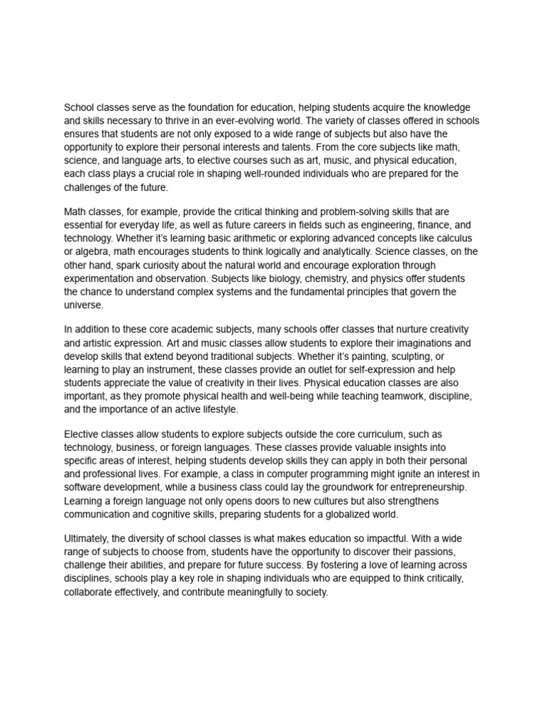 The Diversity of School Classes - Shaping Minds For The Future | PDF ...