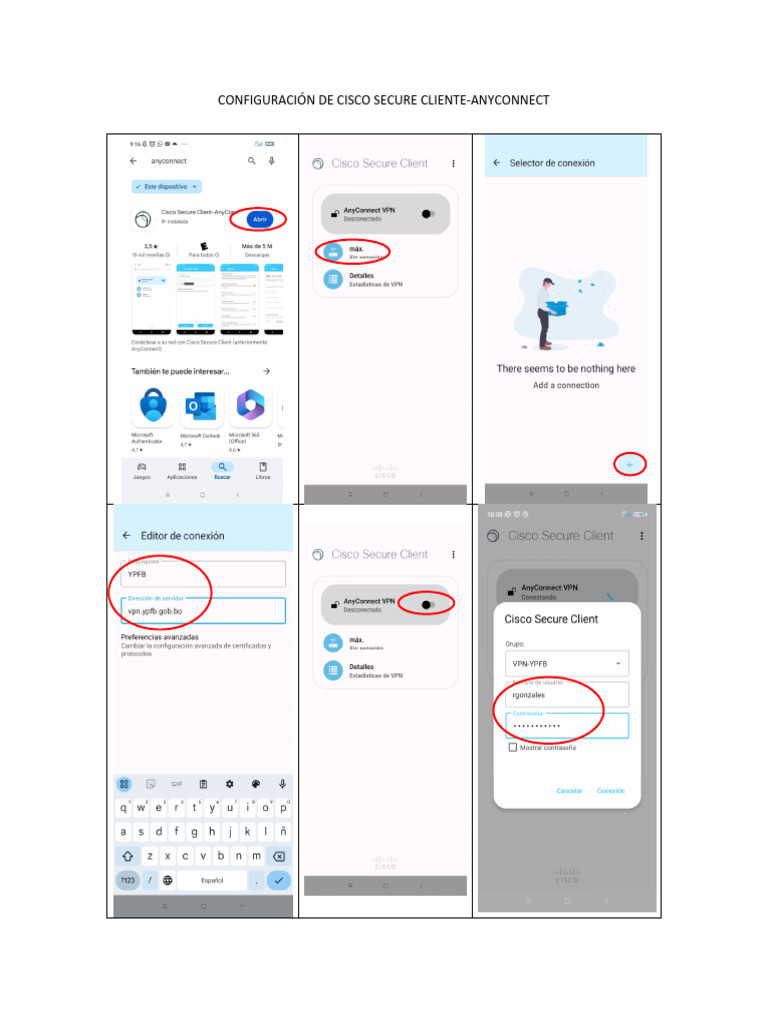 Configuración de Cisco Secure Cliente | PDF