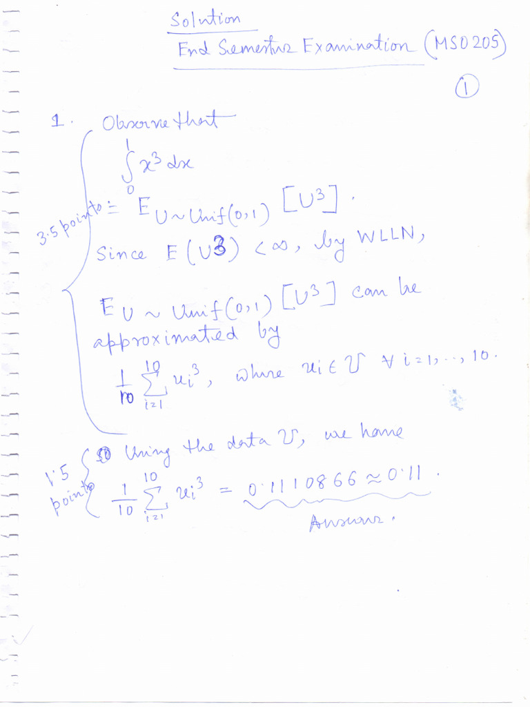 Solution End Semester | PDF