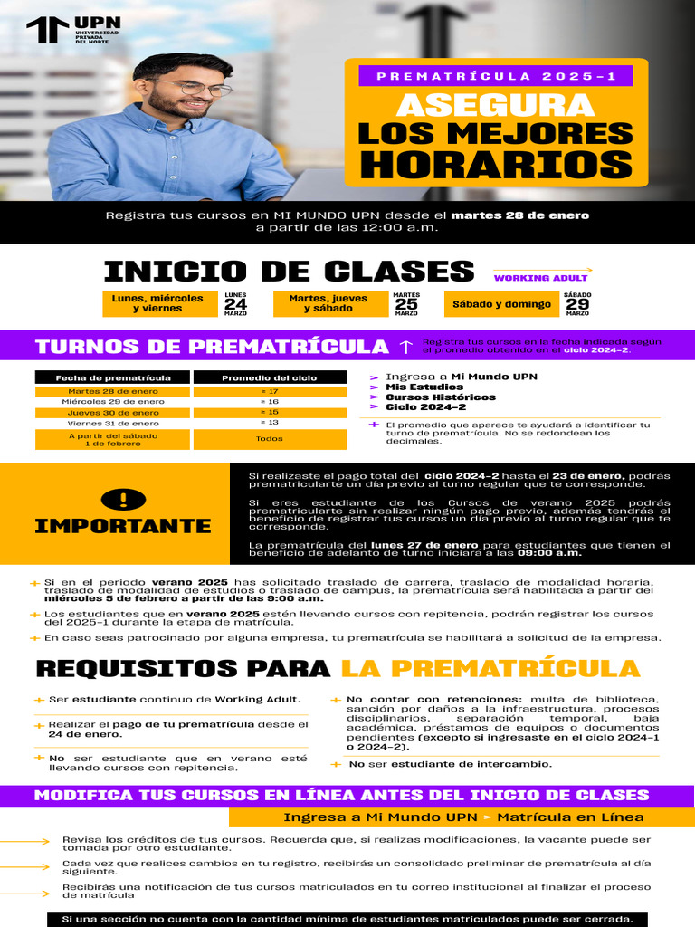 Upn Boletin Prematricula 2025 1 WA Trujillo Cajamarca 23 01 2025 | PDF