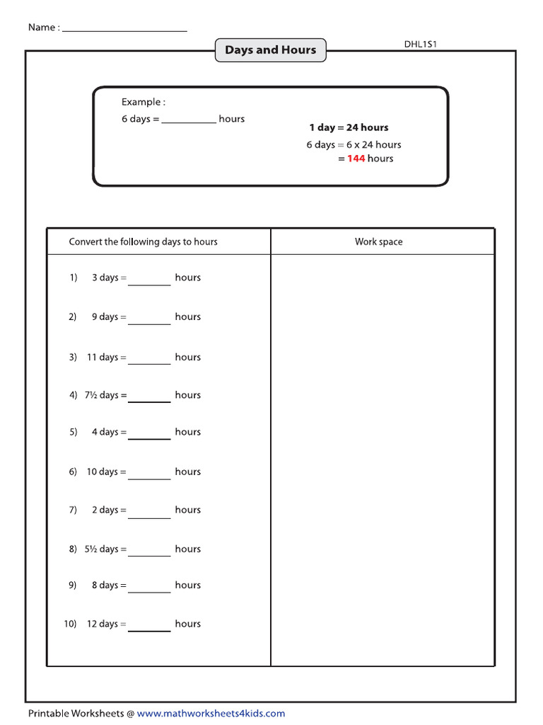 Type1 Days 2 Hours1 | PDF