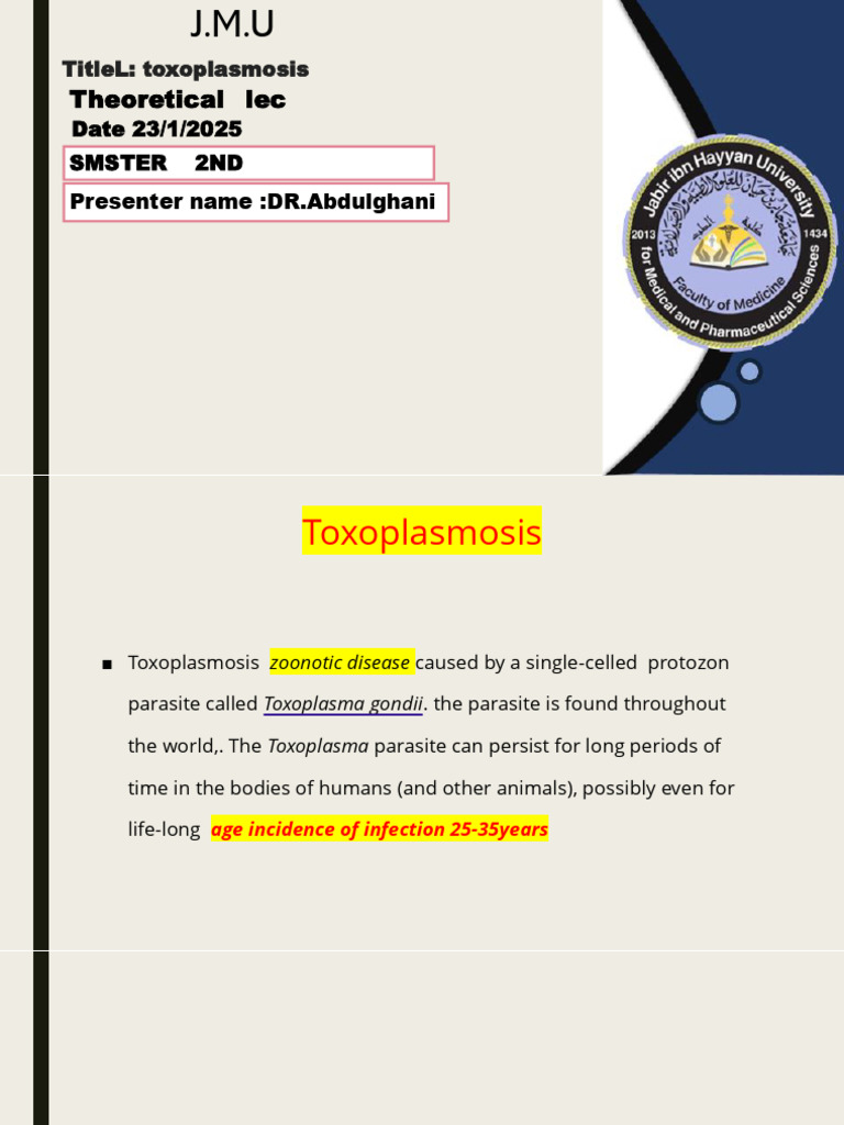 Spiramycin Dosage for Toxoplasmosis | PDF | Medical Specialties ...