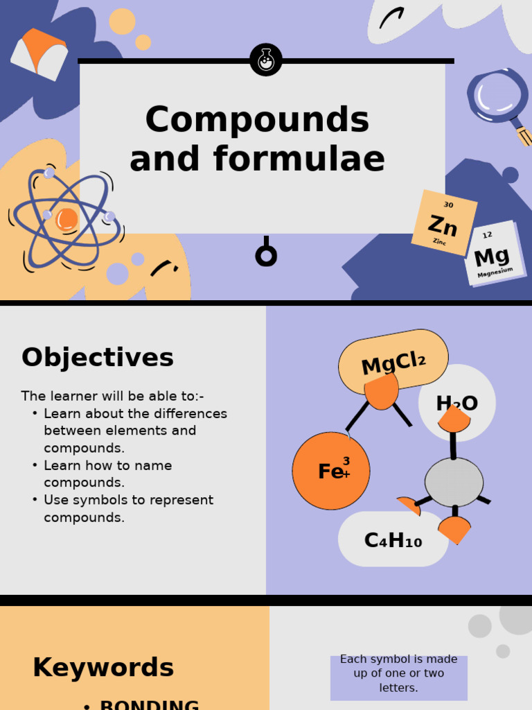 Understanding Compounds and Formulas | PDF | Chemical Compounds | Chloride