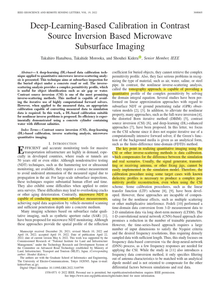 Deep-Learning-Based Calibration in Contrast Source Inversion Based ...