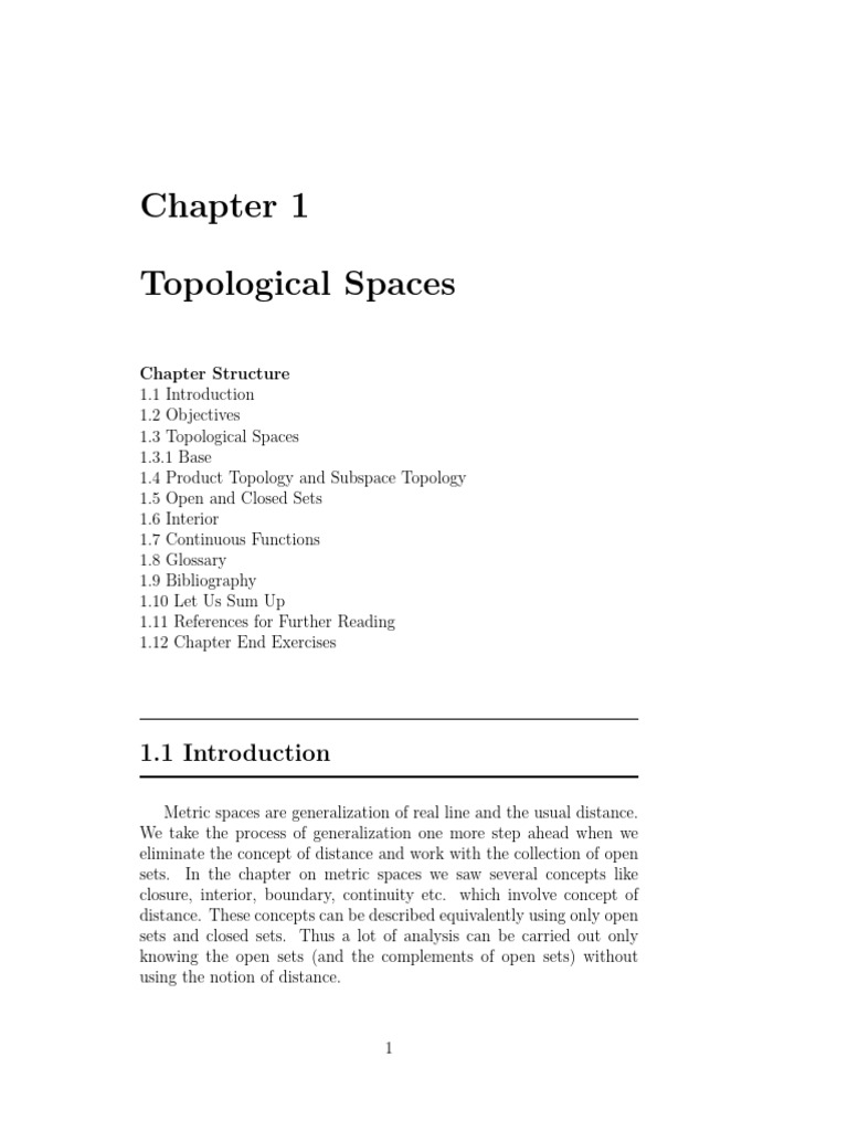 Understanding Topological Spaces | PDF | Limit (Mathematics) | Sequence