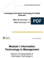 MBA IB Semester IV IMBA Semester VIII