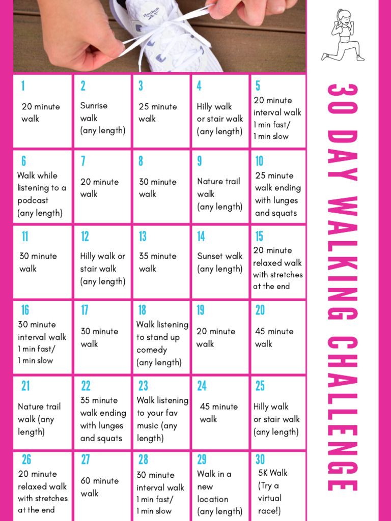 30-Day Walking Challenge Guide | PDF