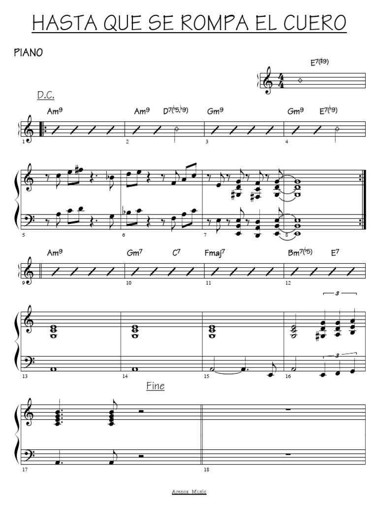 Hasta Que Se Rompa El Cuero - Piano | PDF | Théorie (échecs) | Échecs