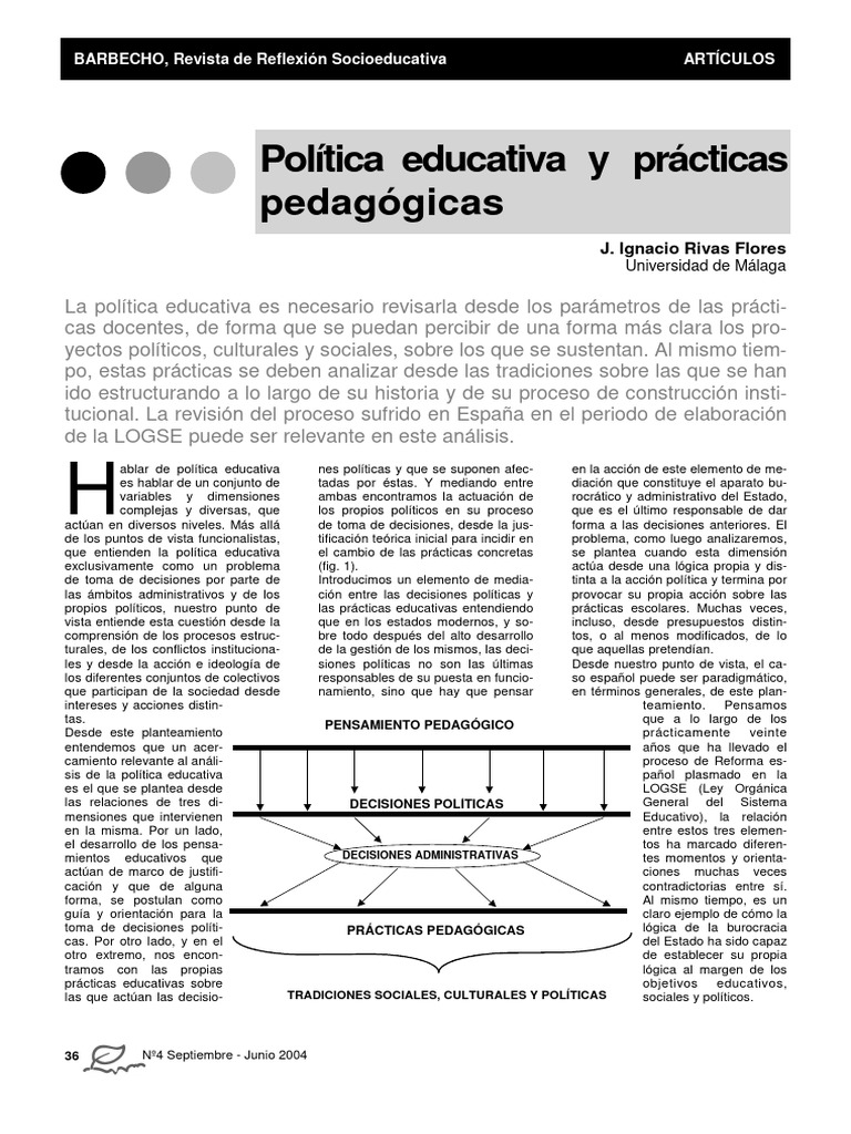 Política Educativa y Prácticas Pedagógicas | PDF | Ideologías | Liberalismo