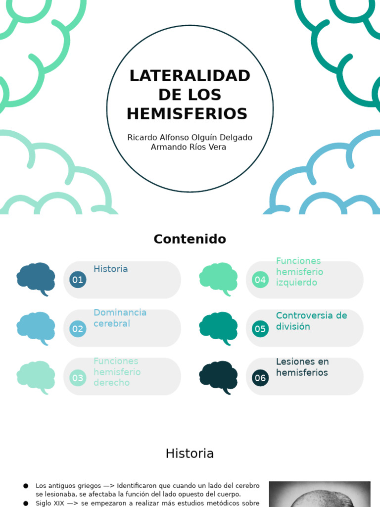 Lateralidad y funciones cerebrales | PDF | Hemisferio cerebral | Cerebro