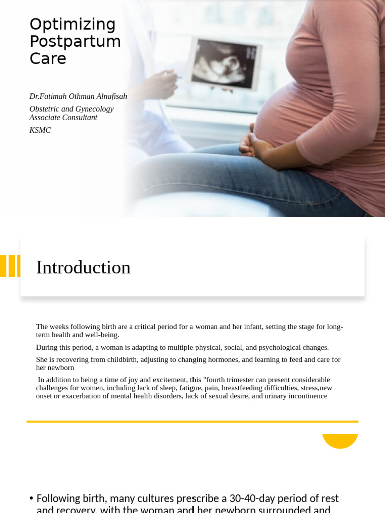 Postpartum Care Optimization Guide | PDF | Postpartum Period | Pregnancy