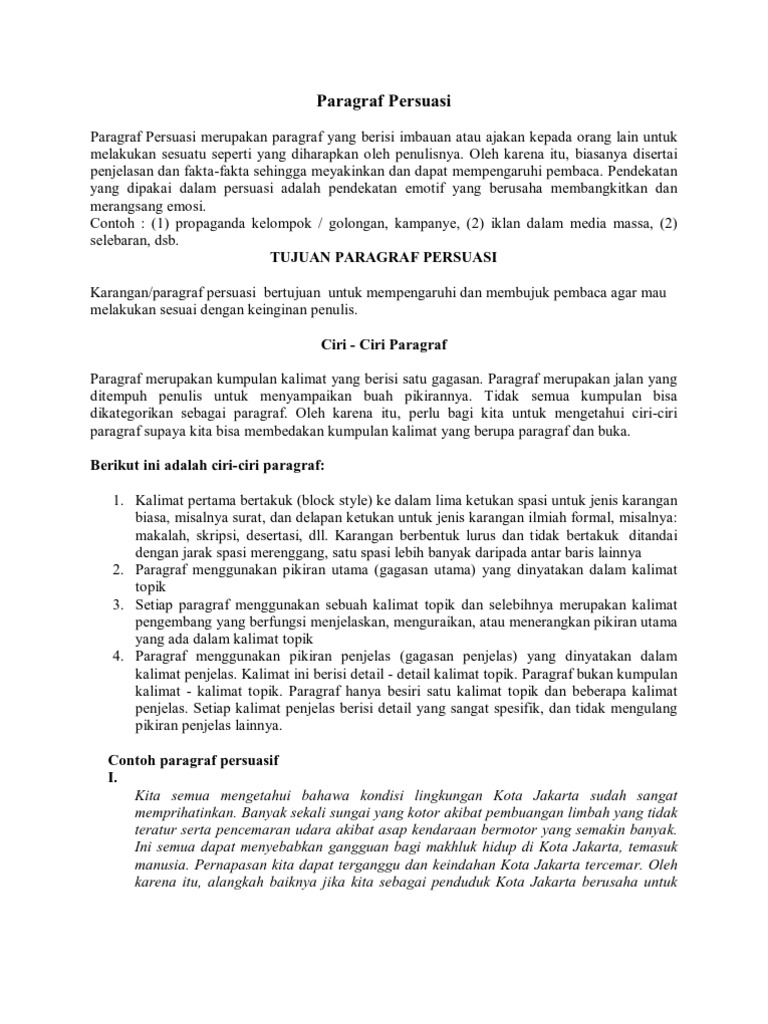 Contoh Soal Teks Persuasif - Contoh Resource