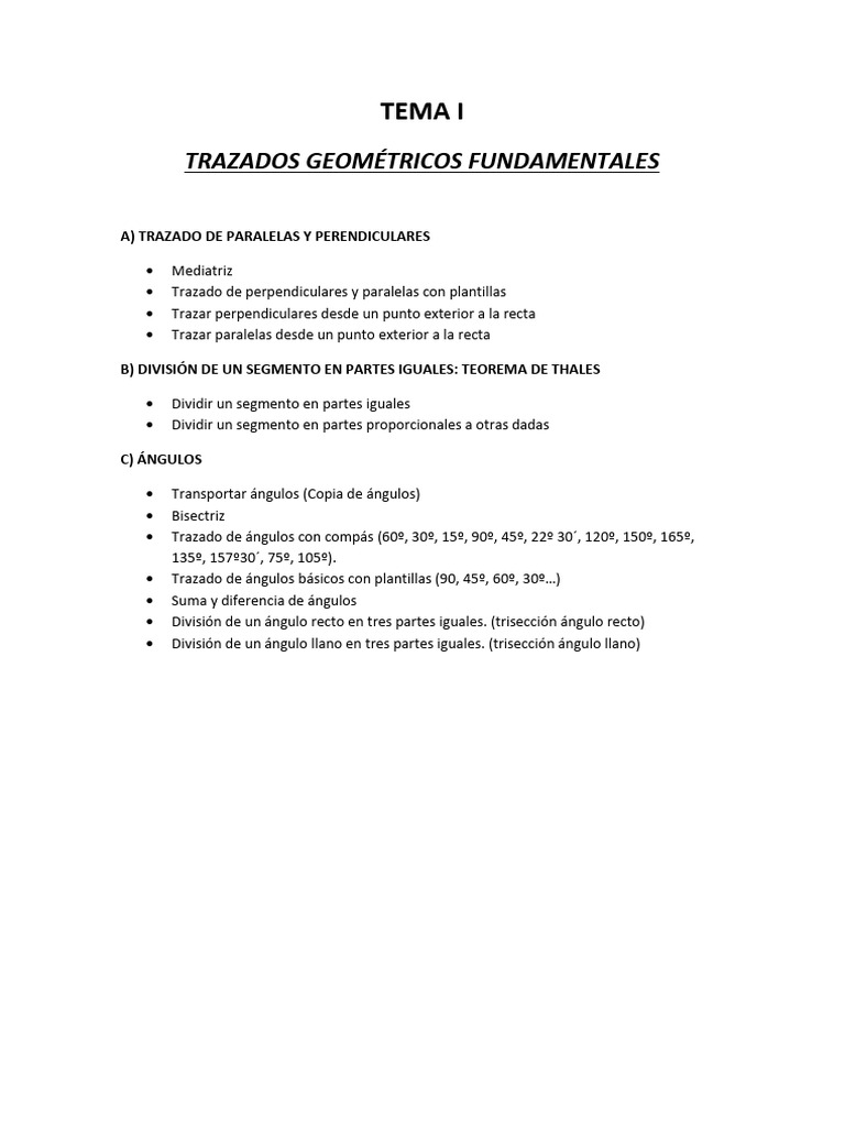 Tema I - Esquema | PDF